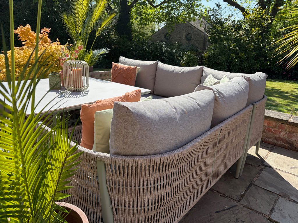 Loom Oasis Corner Sofa Set with height adjustable table