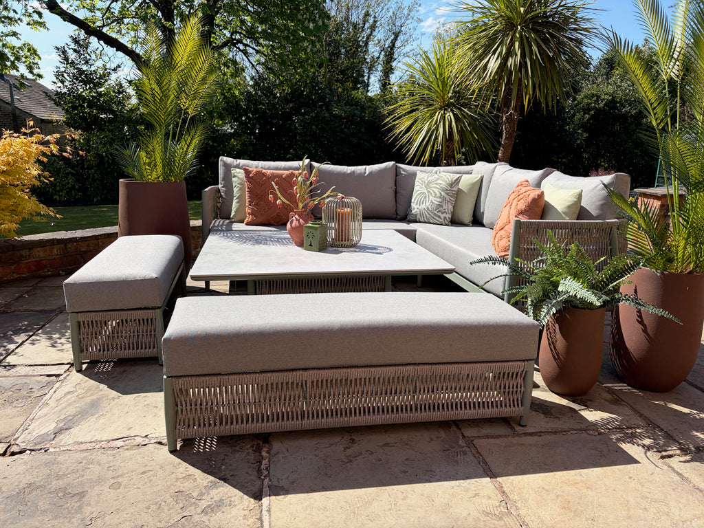 Loom Oasis Corner Sofa Set with height adjustable table