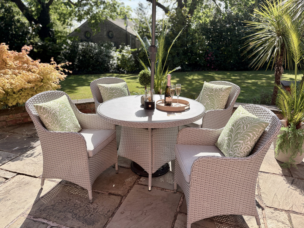 Raya Stone 4 Seat Set