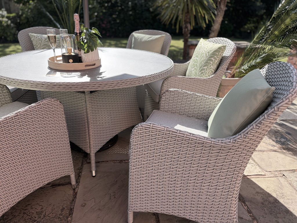 Raya Stone 6 Seat Set