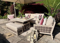 Loom Ecru Large Lounge Set with Height Adjustable Table